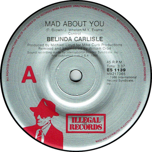 Belinda Carlisle : Mad About You (7", Single)