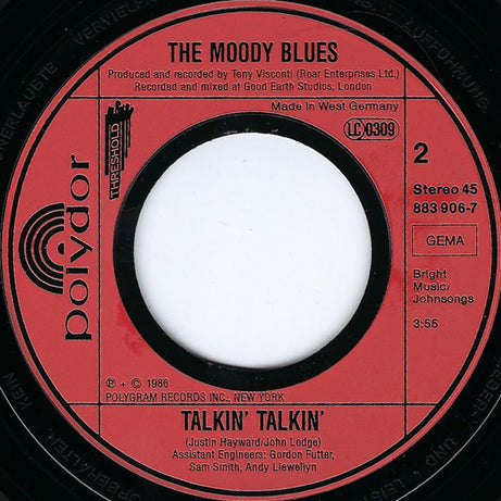 The Moody Blues : Your Wildest Dreams (7", Single)