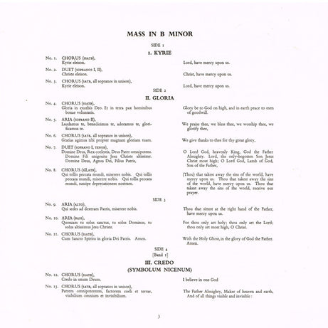 Bach* : Mass in B Minor (3xLP, Club, RE + Box)