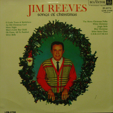 Jim Reeves : Songs Of Christmas (LP, Album, Mono)