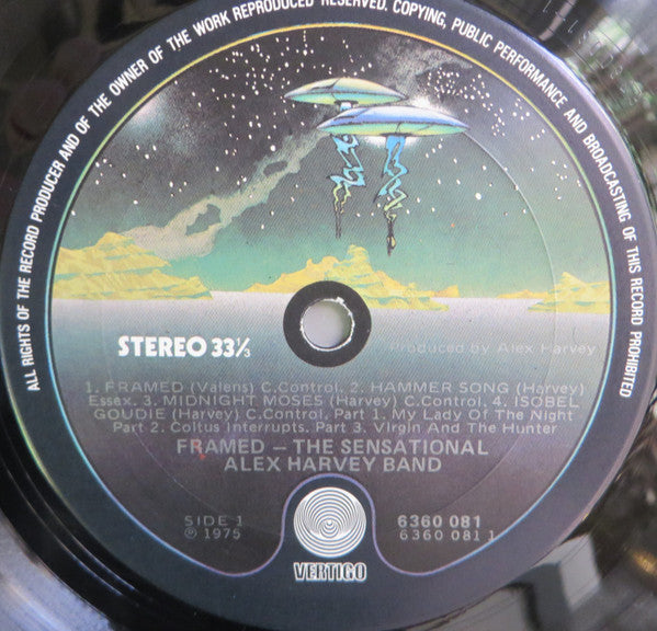 The Sensational Alex Harvey Band : Framed (LP, Album, RP, Gat)