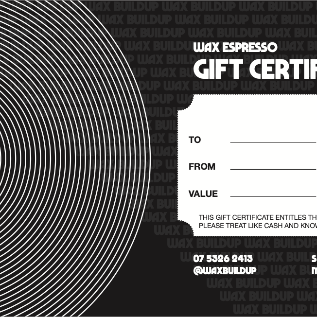Wax Espresso GIFT VOUCHER